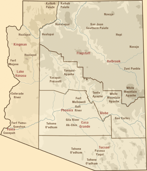 Native Cultures map